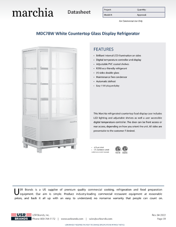 Spec Sheet