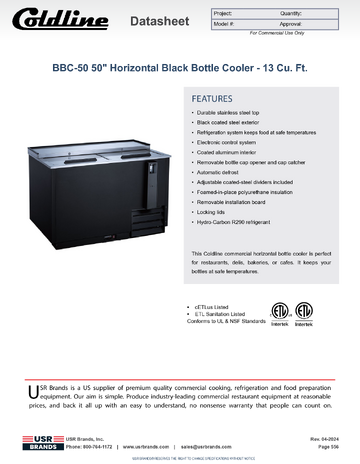 Spec Sheet