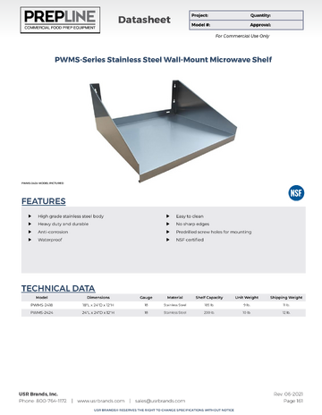 Spec Sheet