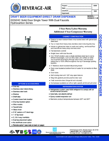 Spec Sheet