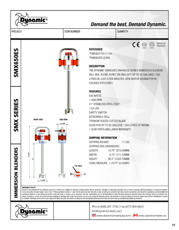 Spec Sheet