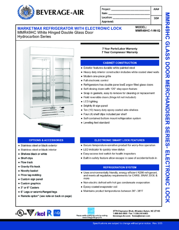 Spec Sheet