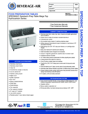 Spec Sheet
