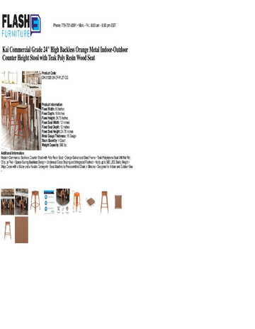 Spec Sheet
