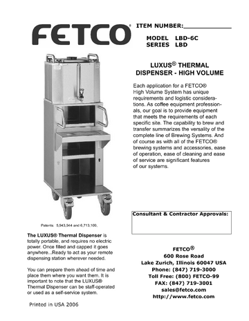 Spec Sheet