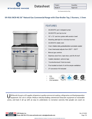 Spec Sheet