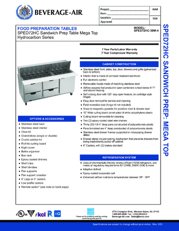 Spec Sheet