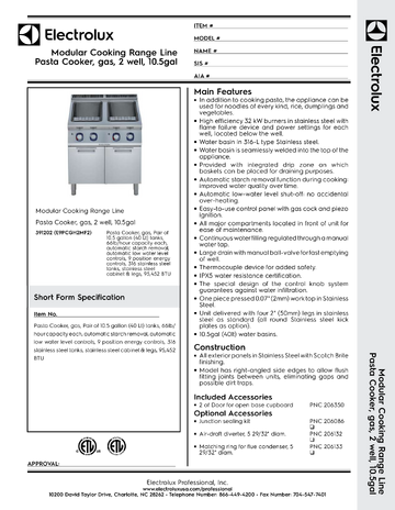 Spec Sheet