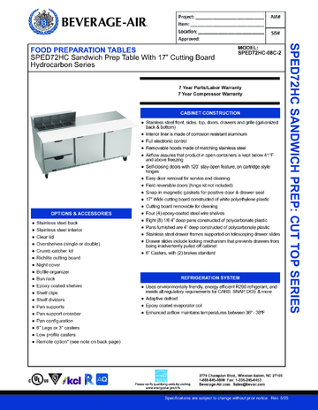 Spec Sheet