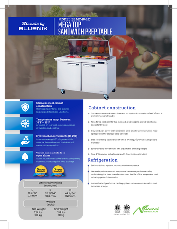 Spec Sheet