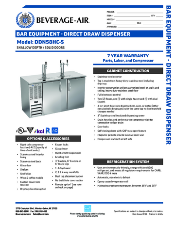 Spec Sheet