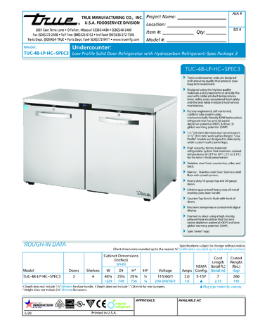 Spec Sheet