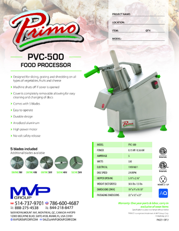 Spec Sheet