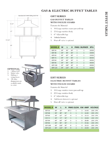 Spec Sheet
