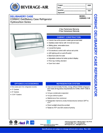 Spec Sheet