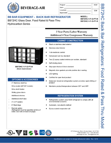 Spec Sheet