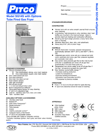 Spec Sheet