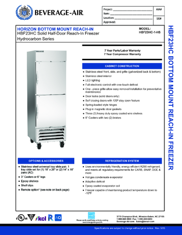 Spec Sheet