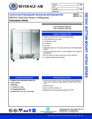 Spec Sheet