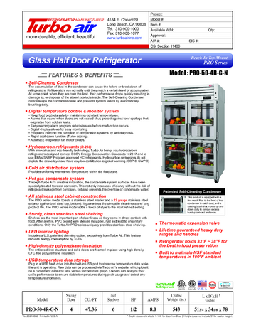 Spec Sheet