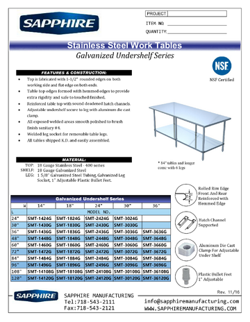 Spec Sheet