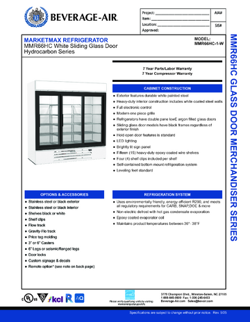 Spec Sheet