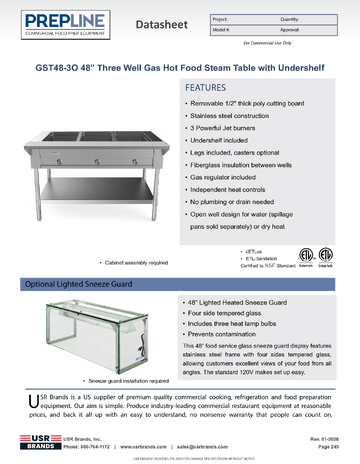 Spec Sheet