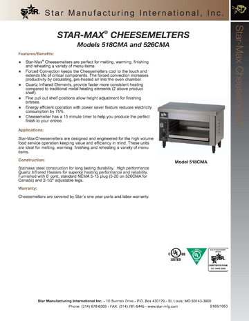 Spec Sheet