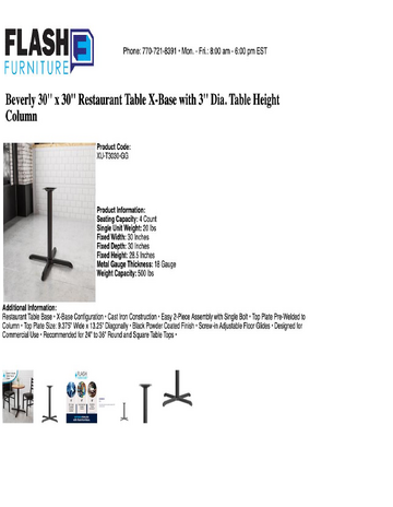 Spec Sheet