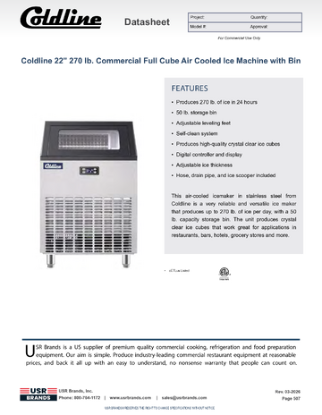 Spec Sheet