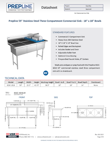 Spec Sheet