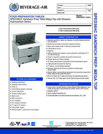 Spec Sheet