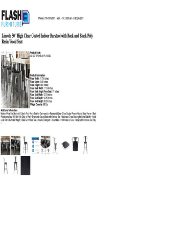 Spec Sheet