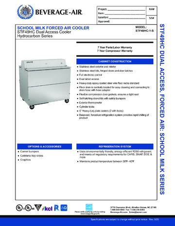 Spec Sheet