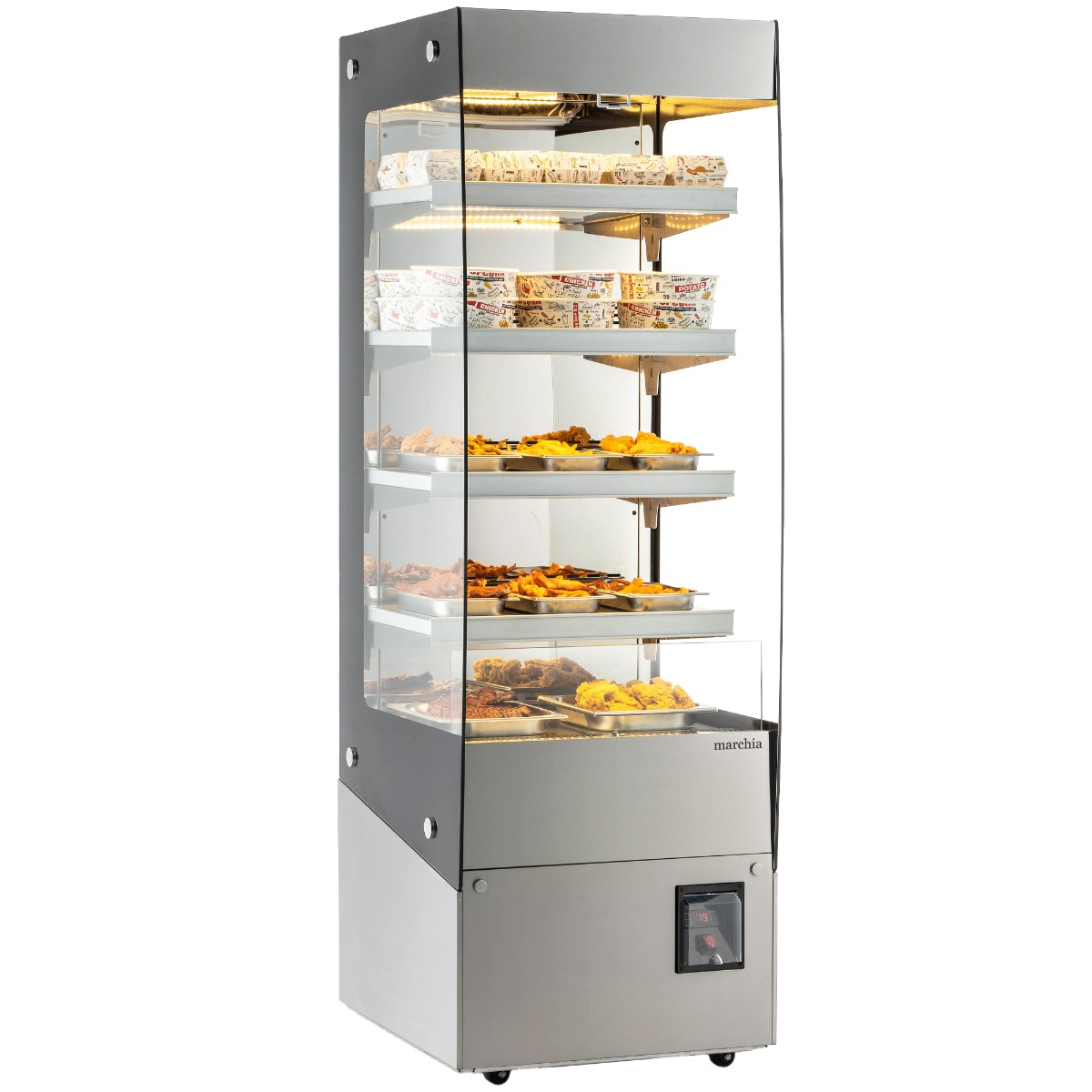 Marchia MHS700 26" Open Heated Display Warming Case Grab and Go