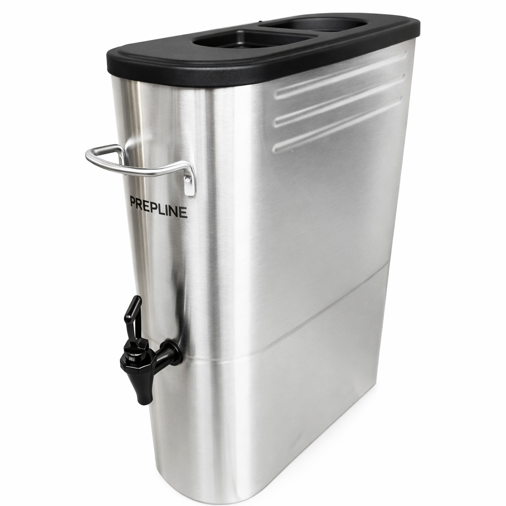 Prepline ITD5G 5 Gallon Slim Stainless Steel Iced Tea Dispenser