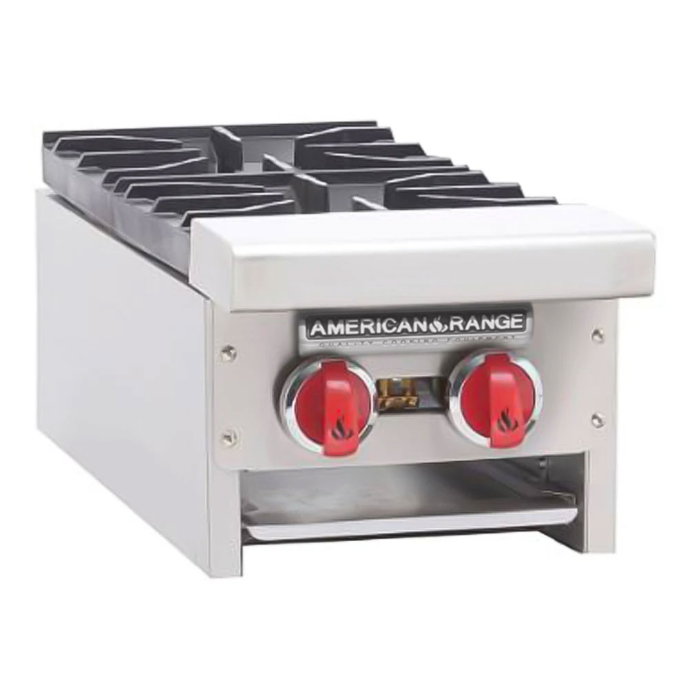 American Range ARSHP-12-2-LP 12" Liquid Propane Gas Hot Plate with Two Burners - 64,000 BTU