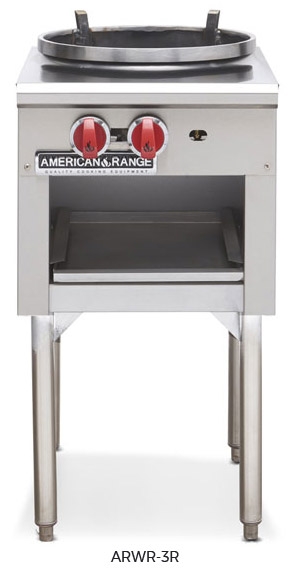 American Range ARWR-3R-LP 18" Heavy-Duty 3-Ring Wok Range - Liquid Propane Gas 90,000 BTU