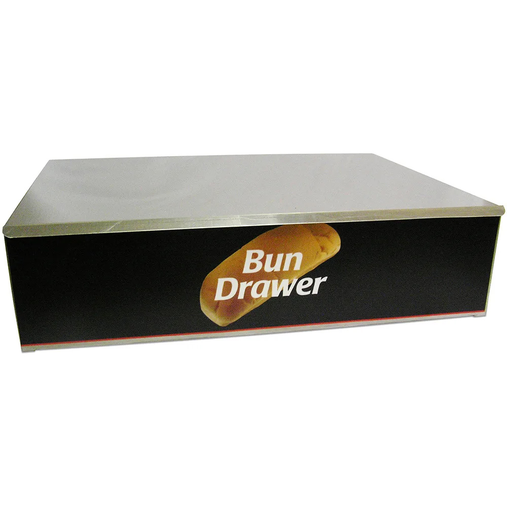 Winco Benchmark 65020 Stainless Steel Hot Dog Bun Box for 20 Hot Dog Grill