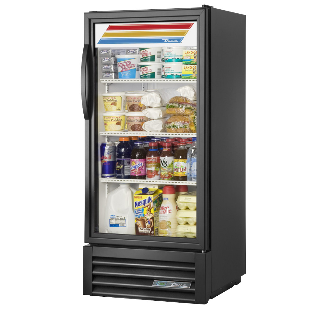 True GDM-10-HC~TSL01 25" One Section Glass Swing Door Refrigerated Merchandiser - 10 Cu. Ft.
