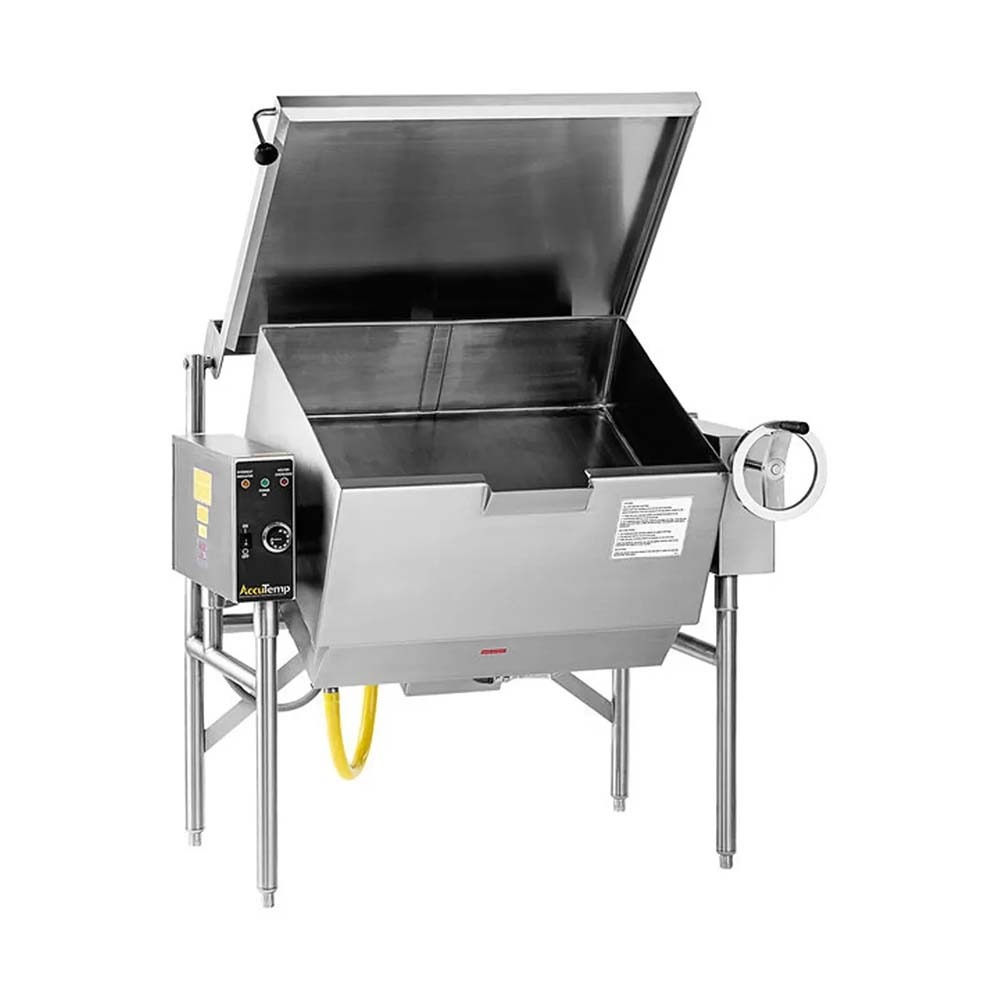 AccuTemp ALTGSE-30-QS Quick Ship Liquid Propane Gas 30 Gallon Tilting Skillet Braising Pan, 75,000 BTU