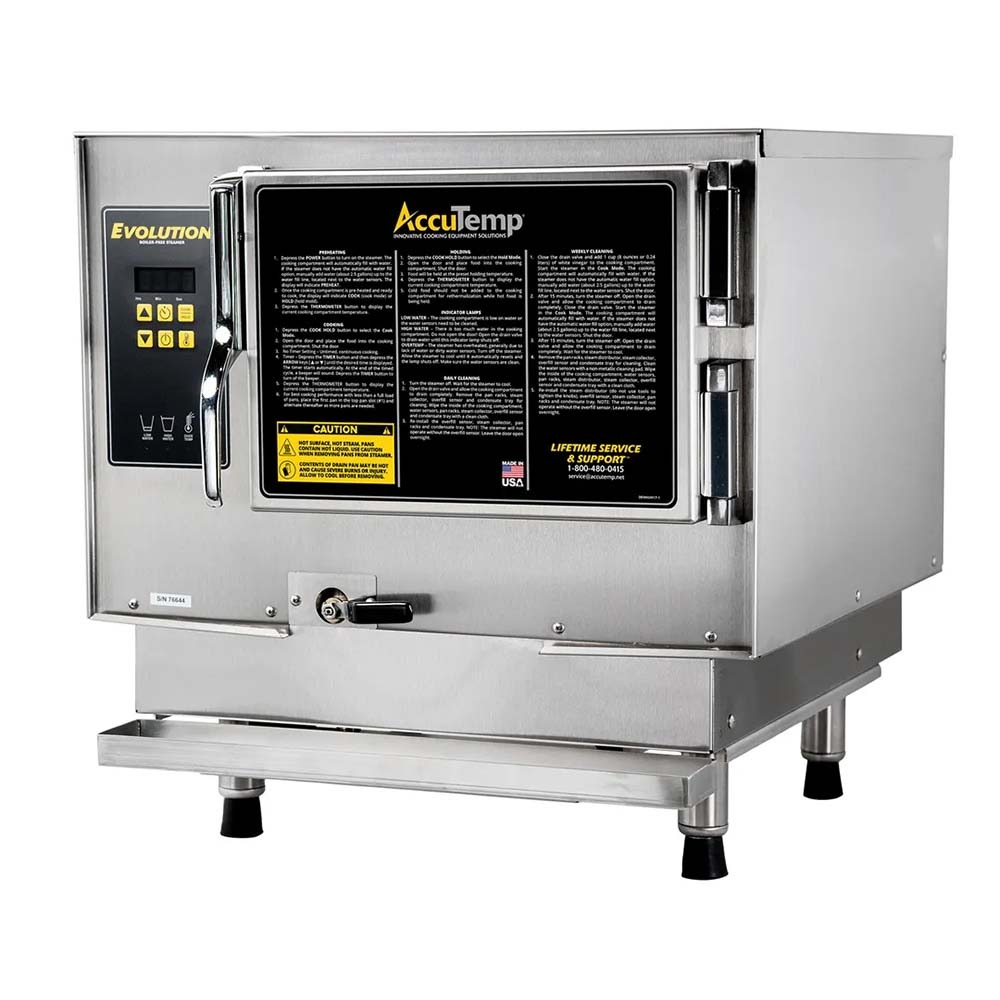AccuTemp N31201E060  Natural Gas 6 Pane Boilerless Convection Countertop Streamer