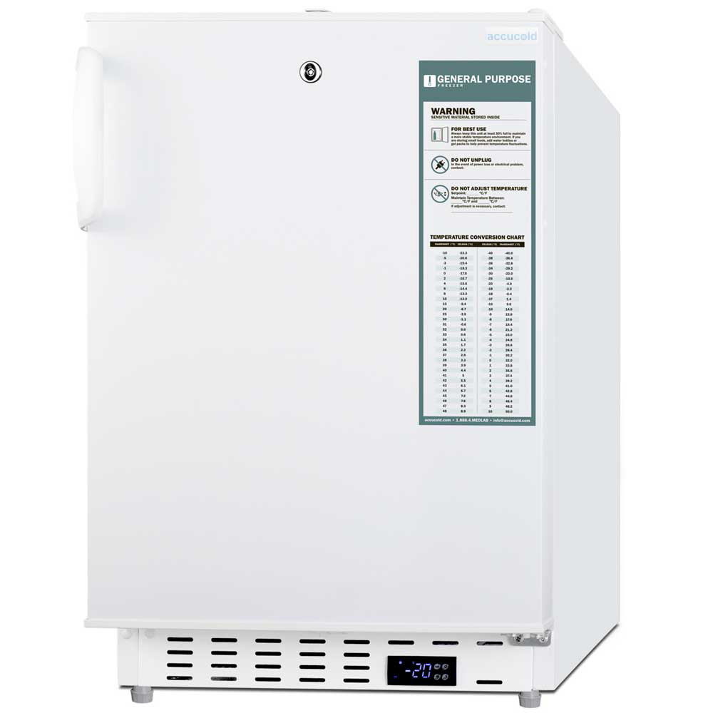 Summit ADA305AF 20" Wide Built-In Vaccine All-Freezer, ADA Compliant