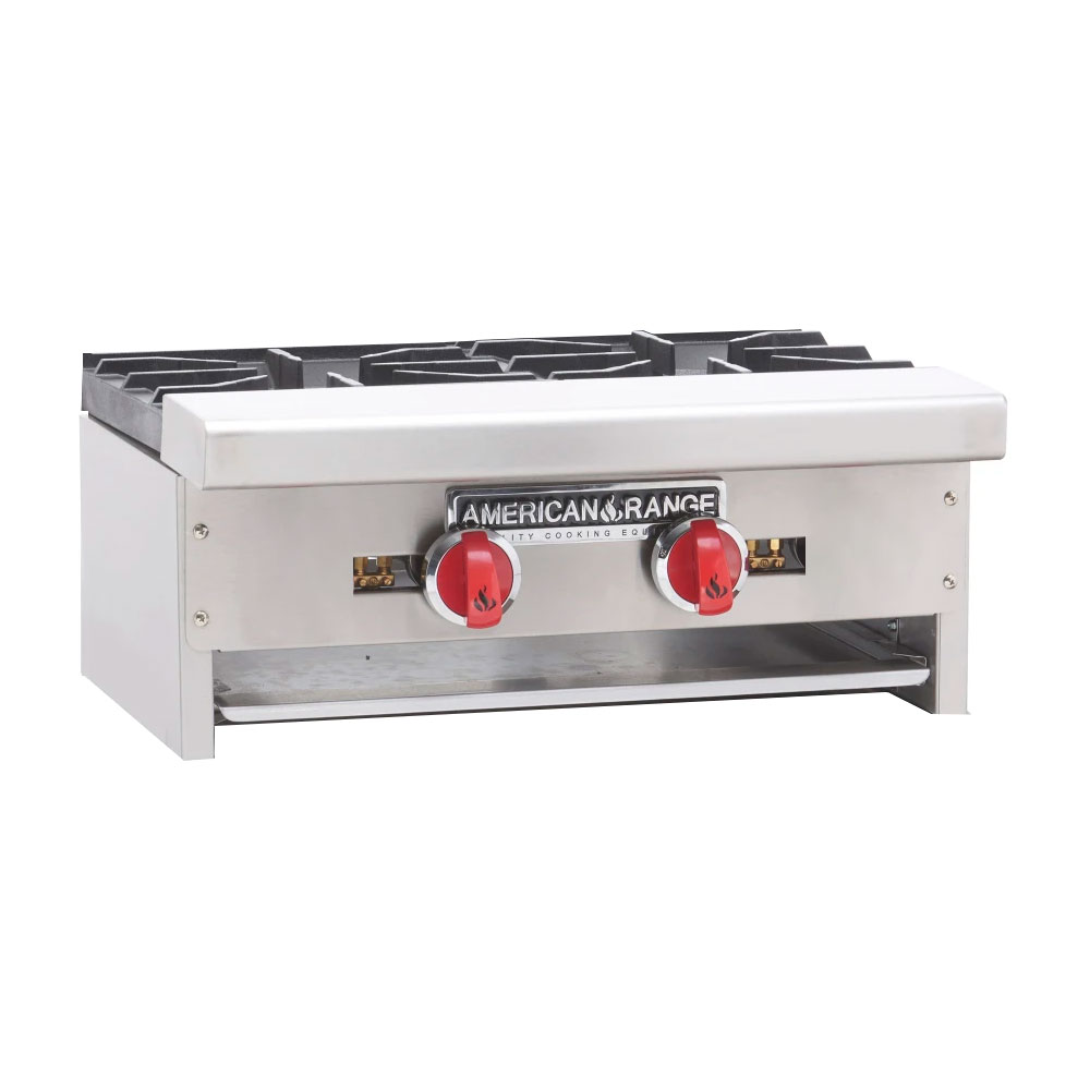 American Range ARSHP-24-2-LP 24" Liquid Propane Gas Hot Plate with Two Burners - 64,000 BTU