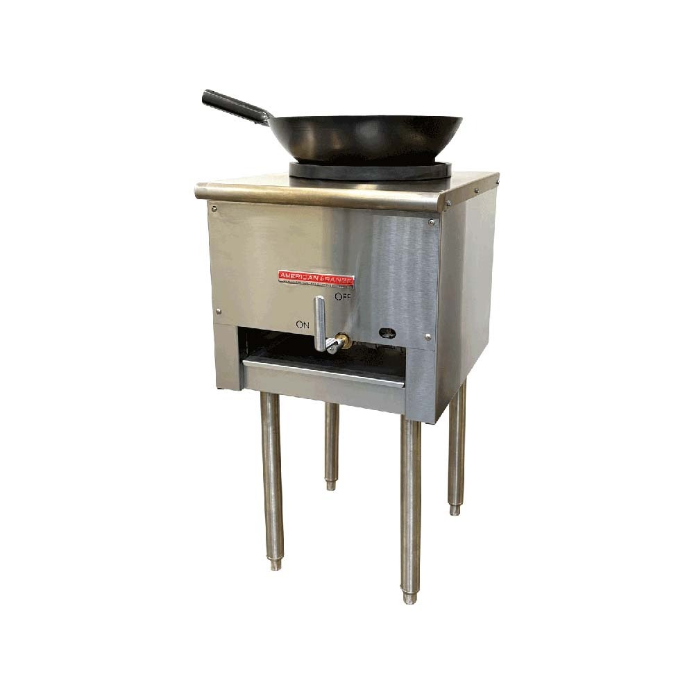 American Range ARW-J16-NG 18" Natural Gas Heavy-Duty Jet Wok Range with 16" Ring - 160,000 BTU