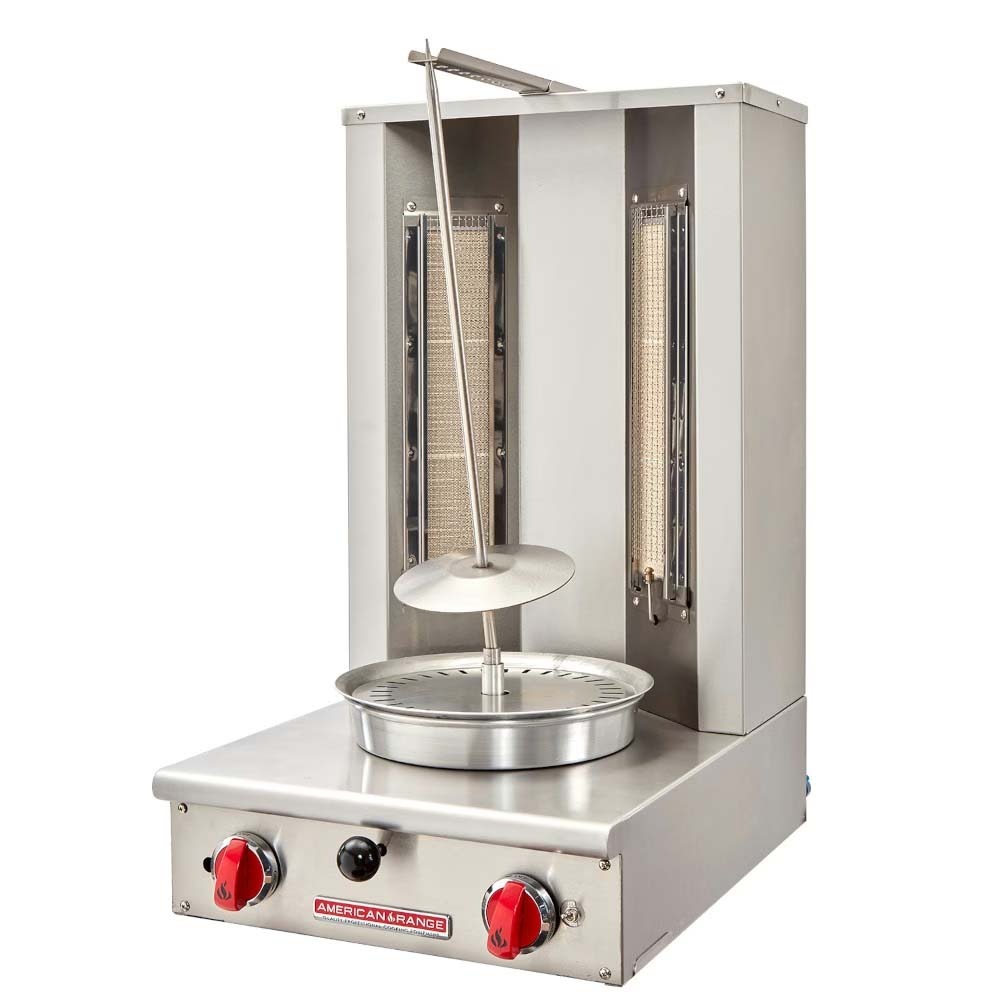American Range AVB-2-LP Liquid Propane Gas 65 lb. Vertical Gyro Broiler - 40,000 BTU