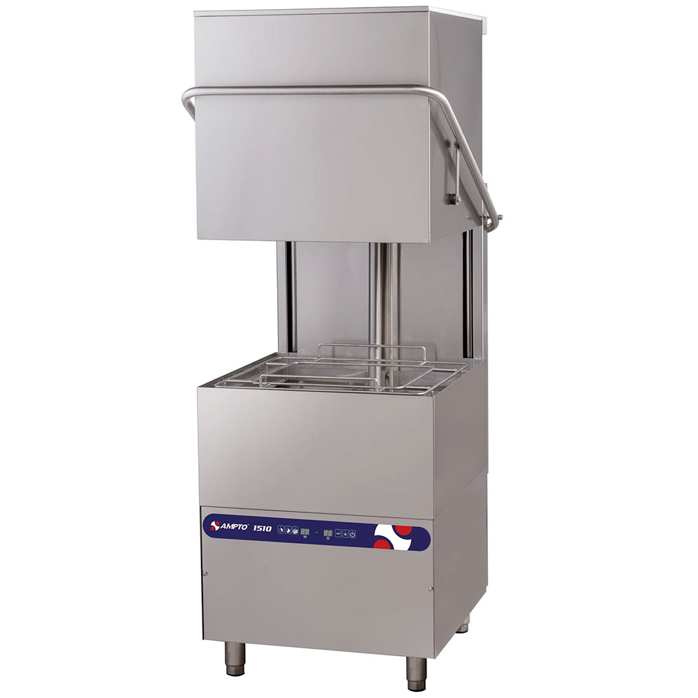 Ampto 1510 34-5/8"W Commercial High Temp Undercounter Dishwasher - 30 Racks/Hr