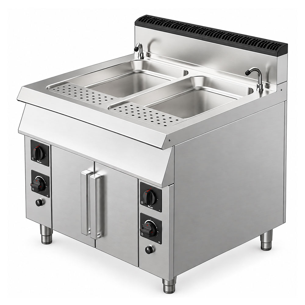 Ampto 90CPG90-PLUS 36" Gas Pasta Cooker - 21.2 Gallons