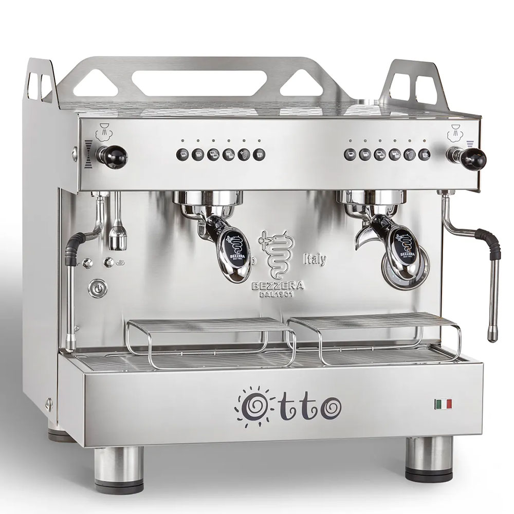 Ampto OTTOCDE2IS4 20" Bezzera Espresso Machine with 2 Group Compact, 2.1 Gallon