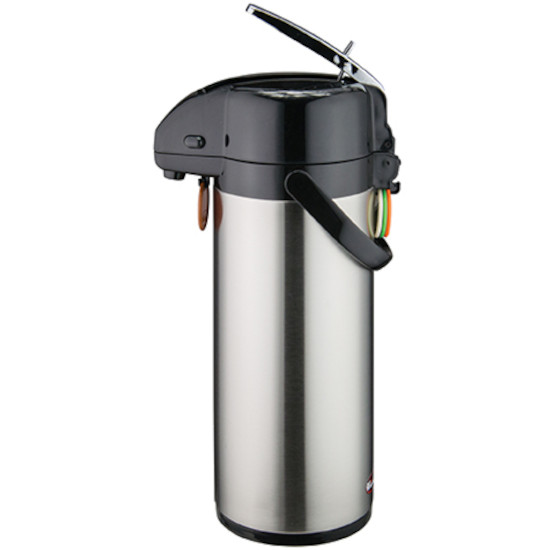 Winco APSK-725 Lever Top 2.5L Stainless Steel Body & Lined Airpot